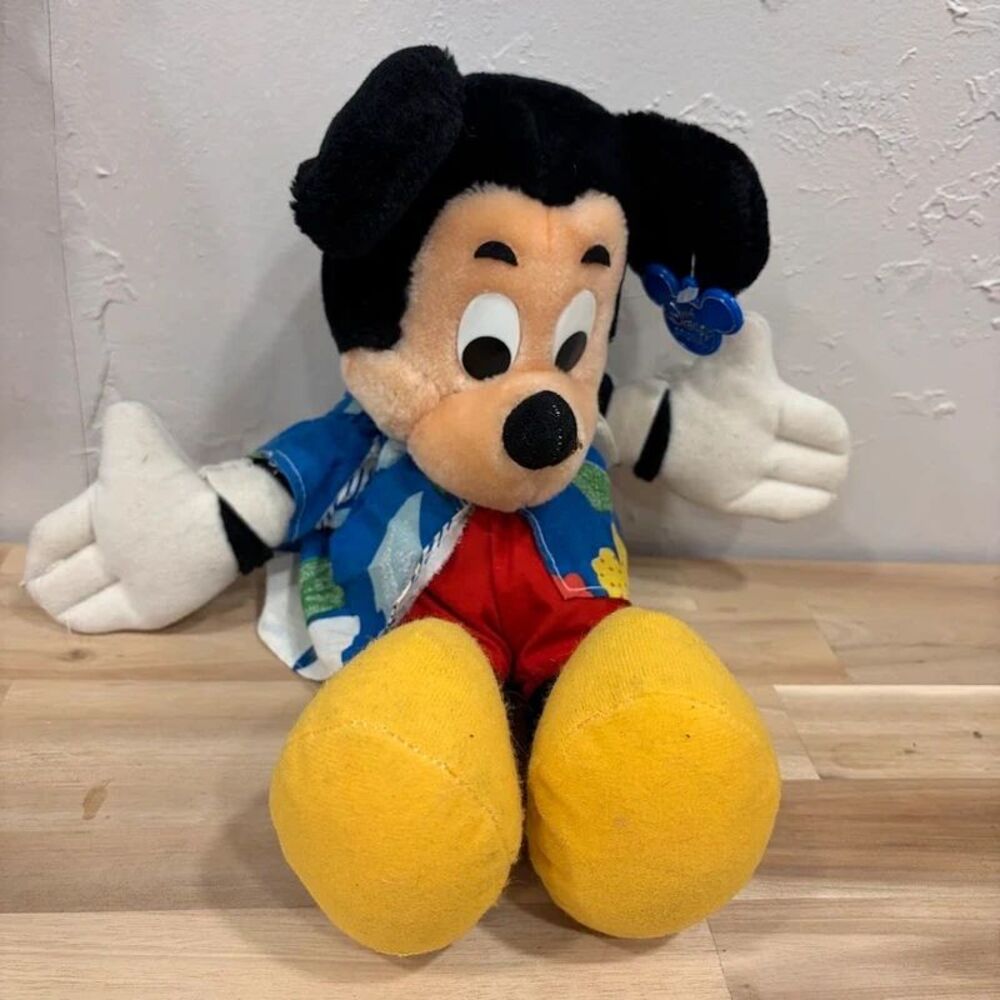 Vintage Disneyland / World Original 16" Mickey Mouse Plush 1970s Original Tag